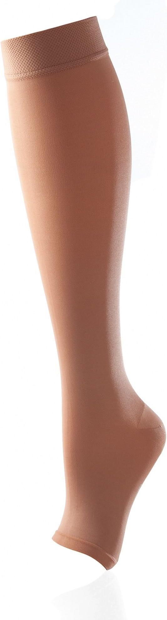 Activa Class 2 Below Knee Support Stockings Open Toe Sand