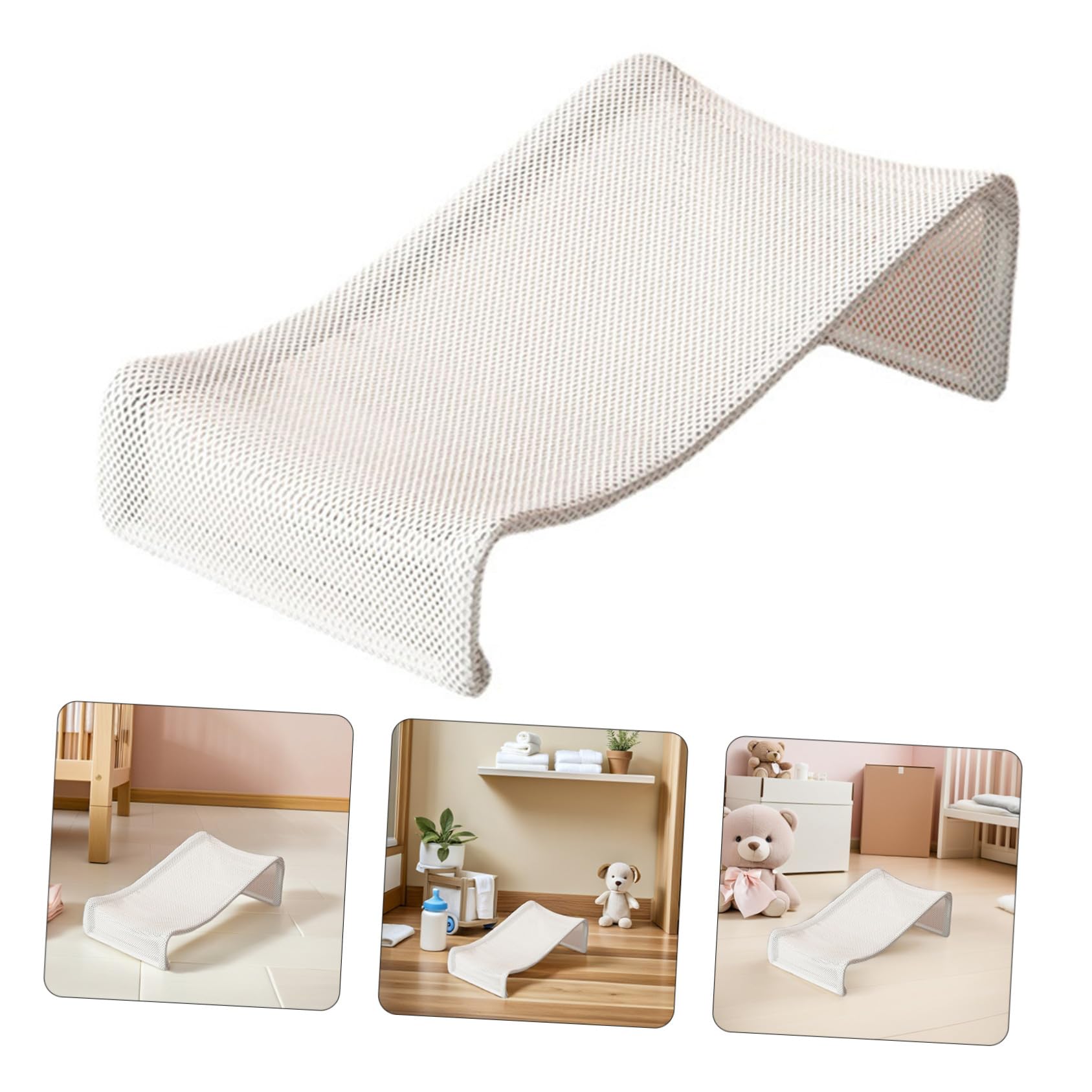 Soporte Tela de Acero Baño Asiento de para de Bañera Bebés en Seguro al Carbono Cómodo Baby Shower y para Niños Pequeños Uso Diario