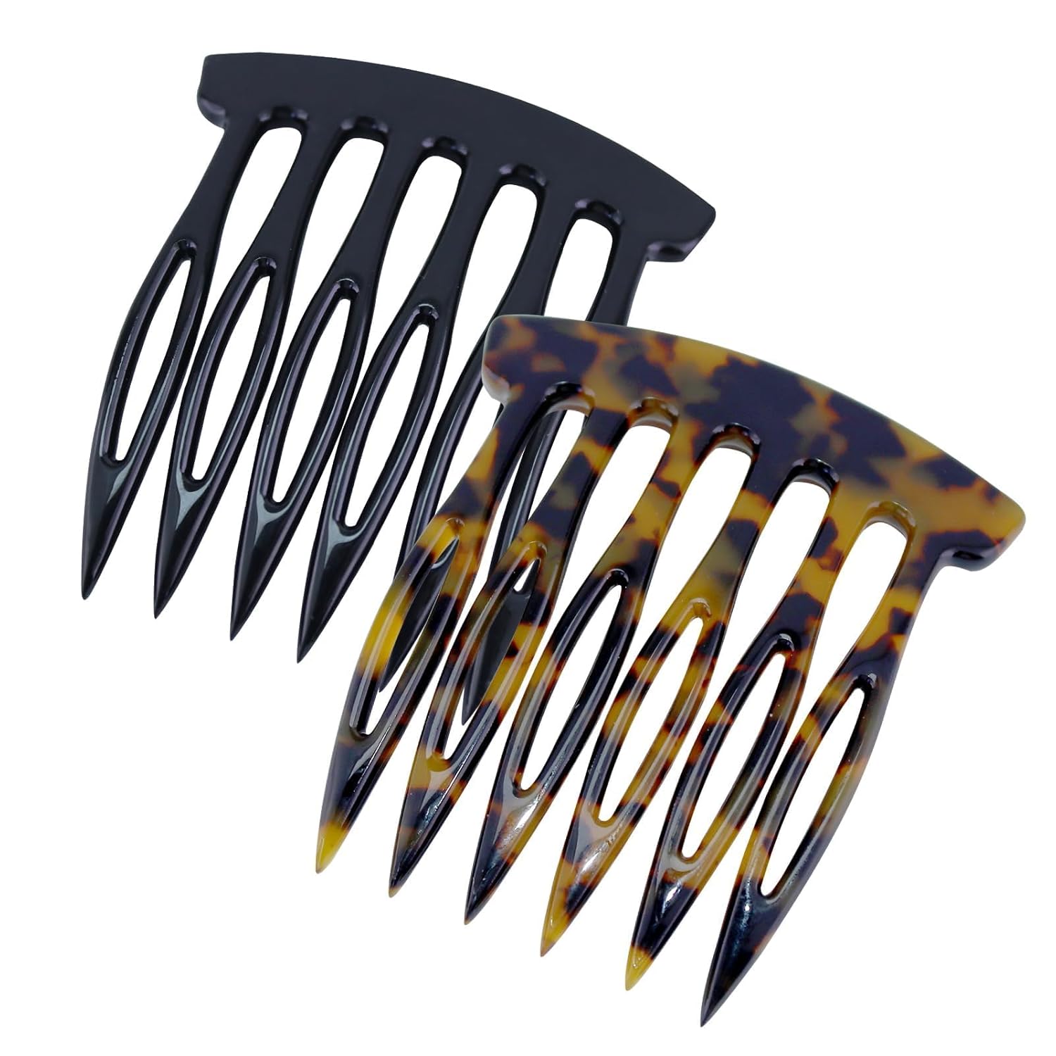2PCS Hair Side Combs - Decorative French Twist Clips