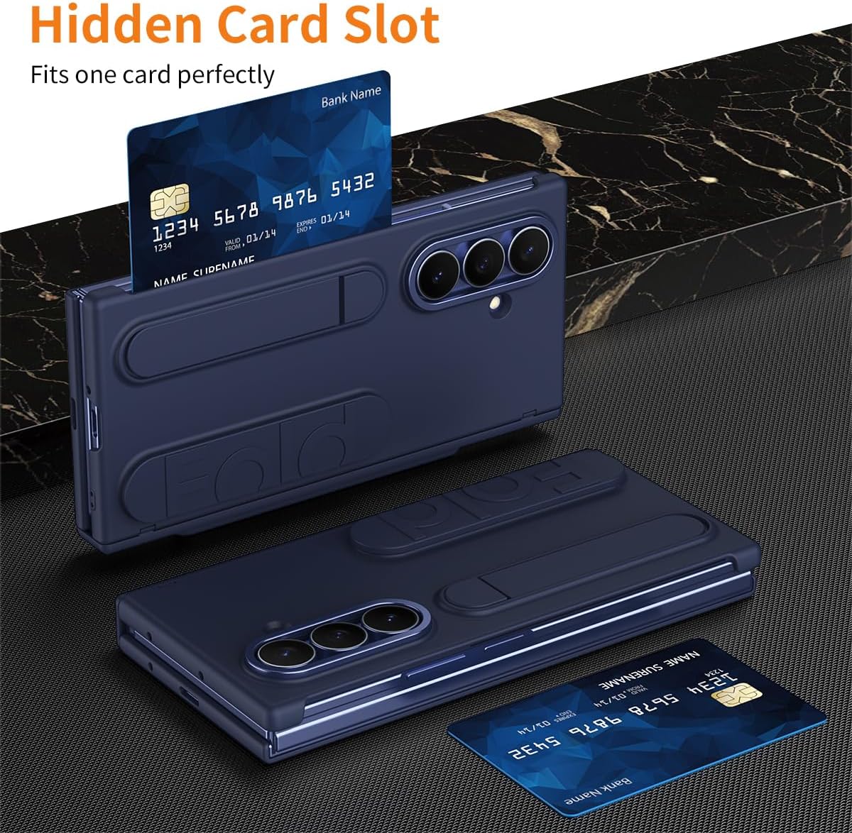 NINKI S Pen for Samsung Galaxy Z Trifold Wallet Case with Screen Protection & Loop,Heavy Duty Hinge Protector + Kickstand for Samsung Trifold Phone Case Finger Band Z Trifold Card Holder Cover Gray