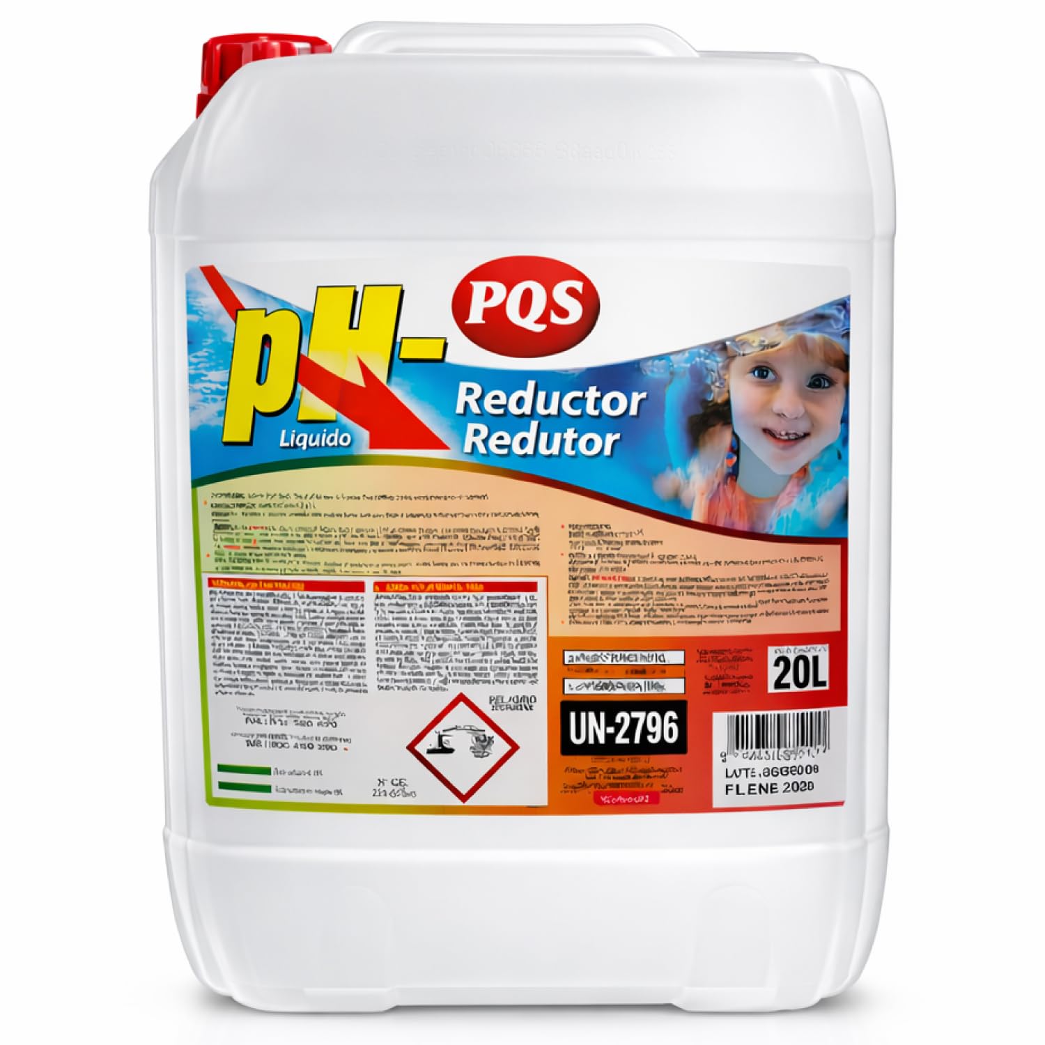 Liquid pH Minorator 20L PH Minus para Piscinas y Clorador Salino