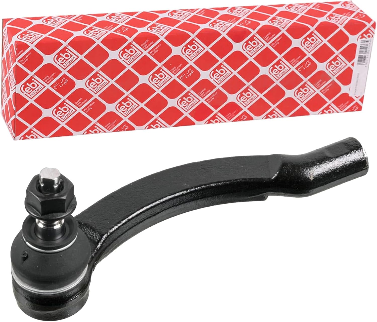 febi bilstein 12748 tie rod end with lock nut and counter nut (front axle right) - Pack of 1
