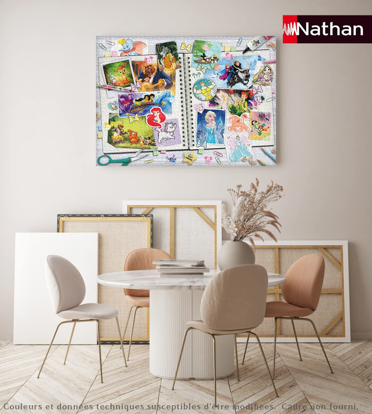 Nathan - Puzzle 2000 elementów - Scrapbooking Disneya - Dorośli i dzieci od 14 lat - Puzzle najwyższej jakości - Idealne osadzenie - Kolekcja My Heroes - 87887