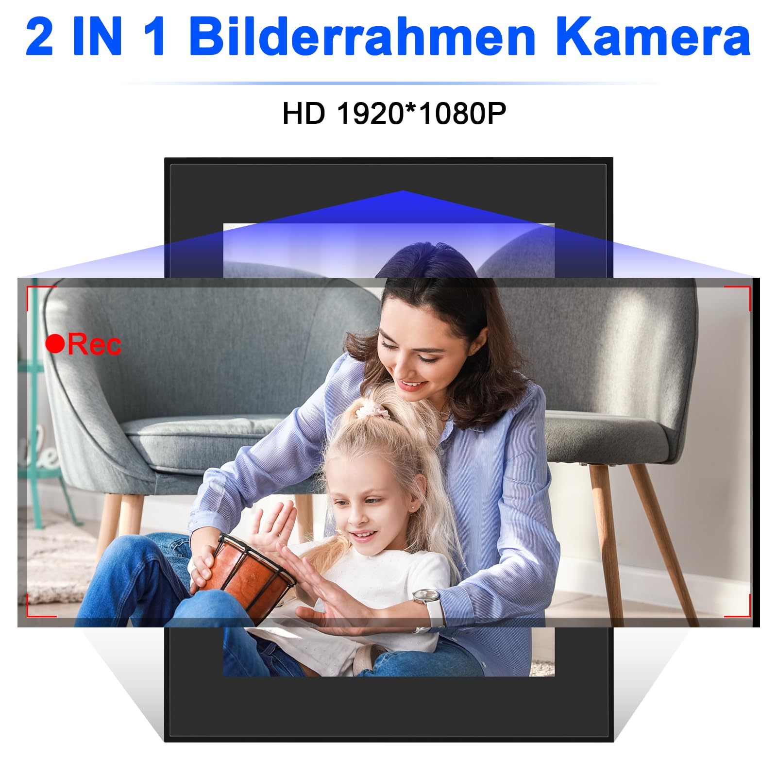 Bilderrahmen Kamera HD 1080P kleine Mikro Videokameras