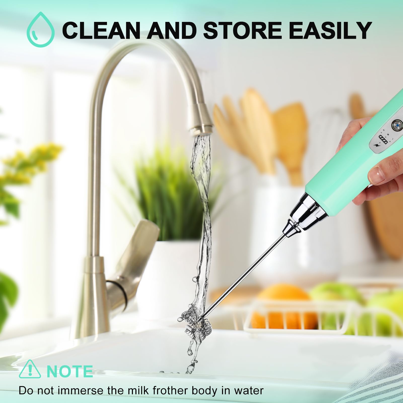 Rechargeable Milk Frother - Coffee & Cappuccino -7 Rechargeable Milk Frother - Coffee & Cappuccino -7
