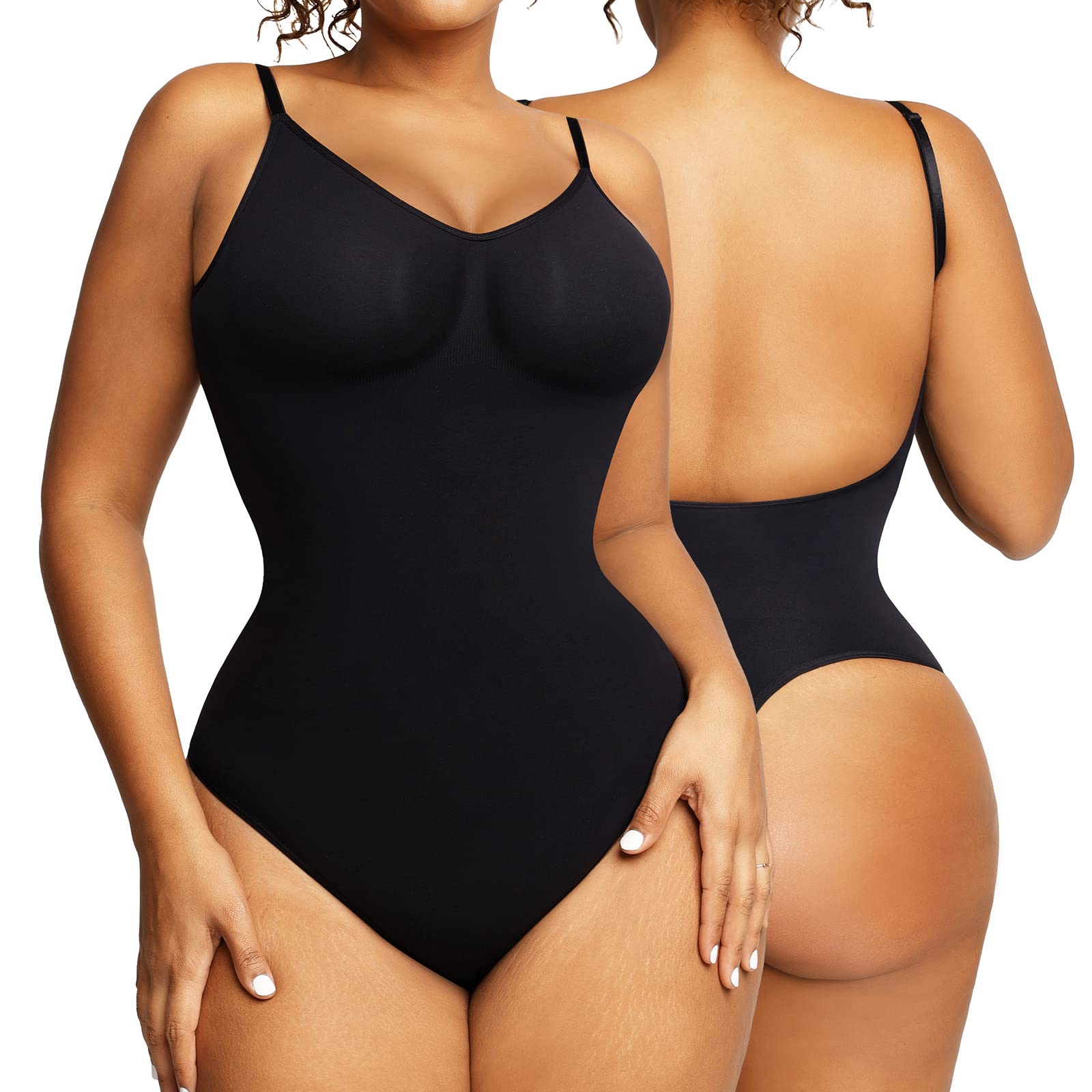 PopilushShapewear Bodysuit for Women Tummy Control Seamless Backless Body Shaper for Dresses