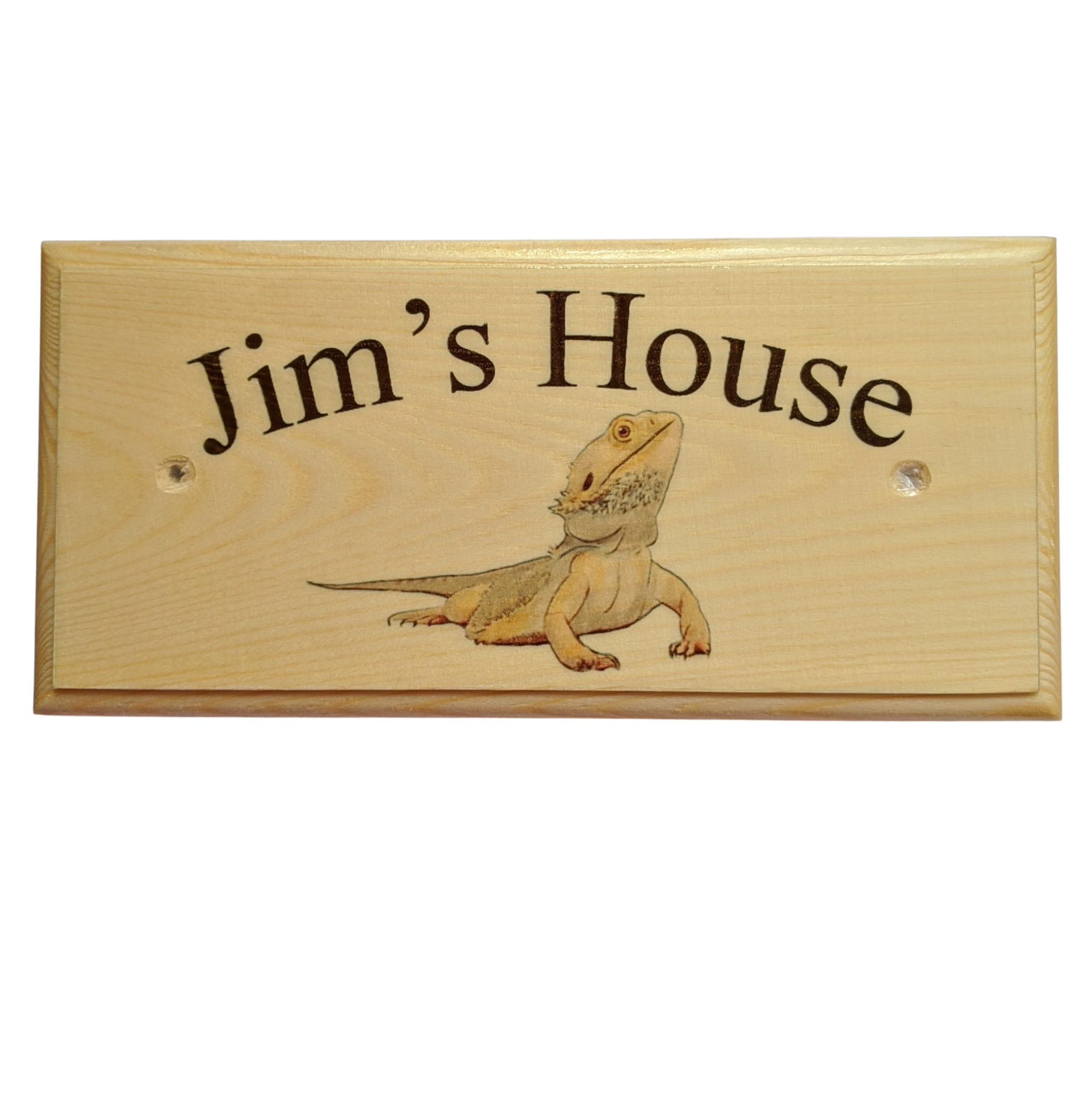 Personalised Bearded Dragon Sign, Custom Lizard Plaque