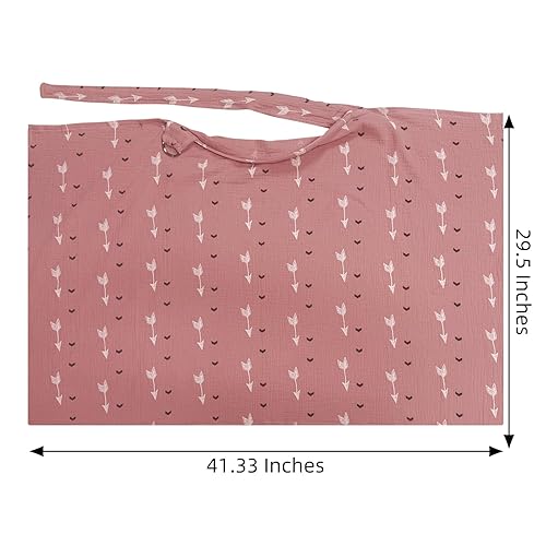 Vista 16 de UHINOOS Funda de lactancia para mamá lactancia, cubierta de lactancia de privacidad para bebé, algodón transpirable con aro ajustable para madre