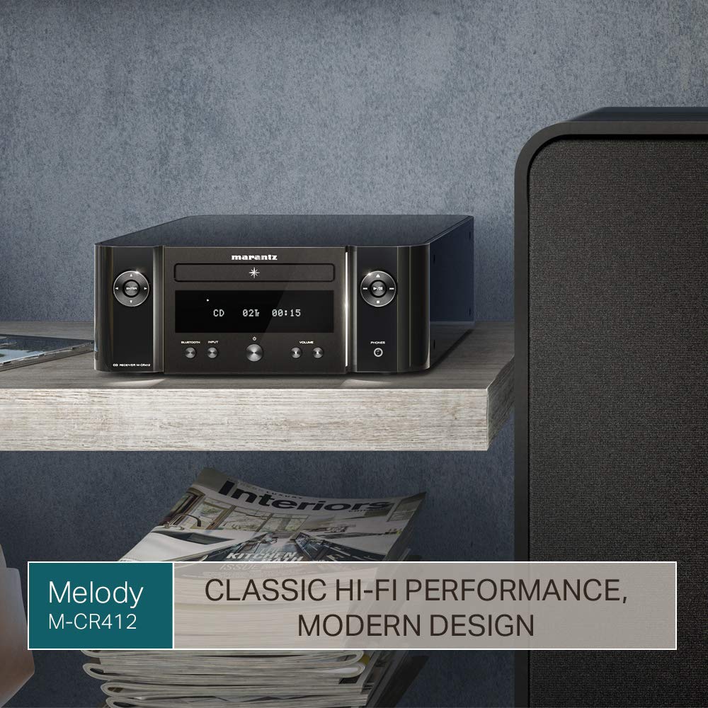 Marantz MCR412 HiFi Amplifier, Bluetooth Receiver with CDPlayer, FM