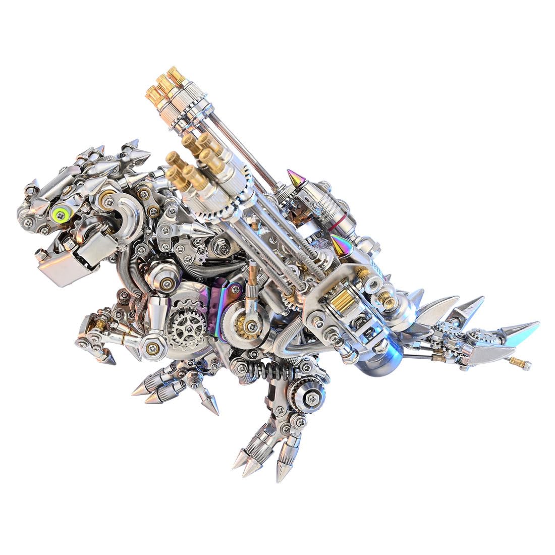 Generisch Puzle 3D Metal Q Version Papillon Dragón, Puzzle de metal 3D para acero inoxidable 340, metal entero, regalo de cumpleaños, kit de maqueta para adultos, 1110 piezas -2024