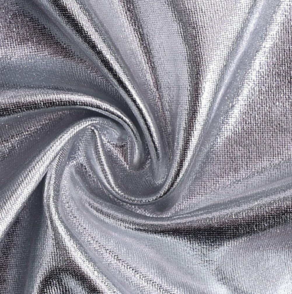 Women's Shiny Silver Metallic Cross Mini Skirt Holographic Ruched Wrap Hem Bodycon Pencil Short Skirt Pleated Party Clubwear - Image 3