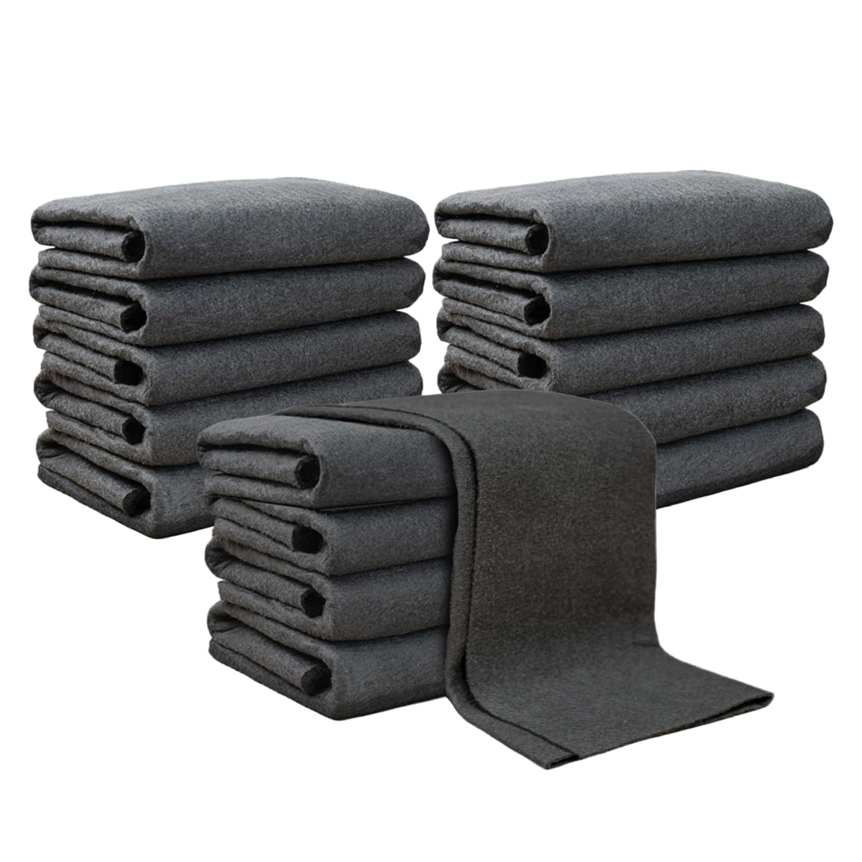 Window Cleaning Cloth 15-Pack Lint Free Thickened Microfiber Towels for Cars Glass Windows Mirrors Grey 11 8x11 8