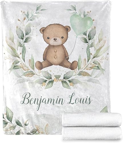 Miniatura 6 de Manta de bebé personalizada con nombre, manta de guardería personalizada para bebé, niña y niño, manta de bebé personalizada con nombre, linda manta