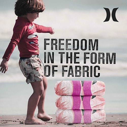 Miniatura 8 de Hurley Toalla de playa para baño, piscina y exteriores  32 x 64 pulgadas, toallas de piscina jacquard suaves y esponjosas, sin olores almizclados,