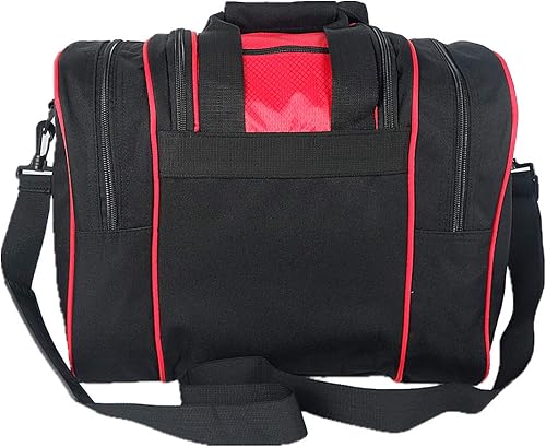 Miniatura 8 de Bolsa de bolos para bola individual  Bolsa de mano de una sola bola con soporte acolchado para bolas  Se adapta a un solo par de zapatos de bolos