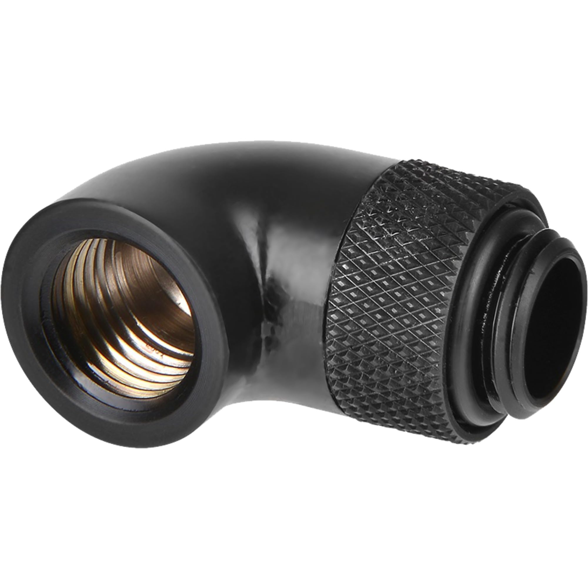 Thermaltake Pacific G1/4 Male to Female 90-Degree Extender - Black