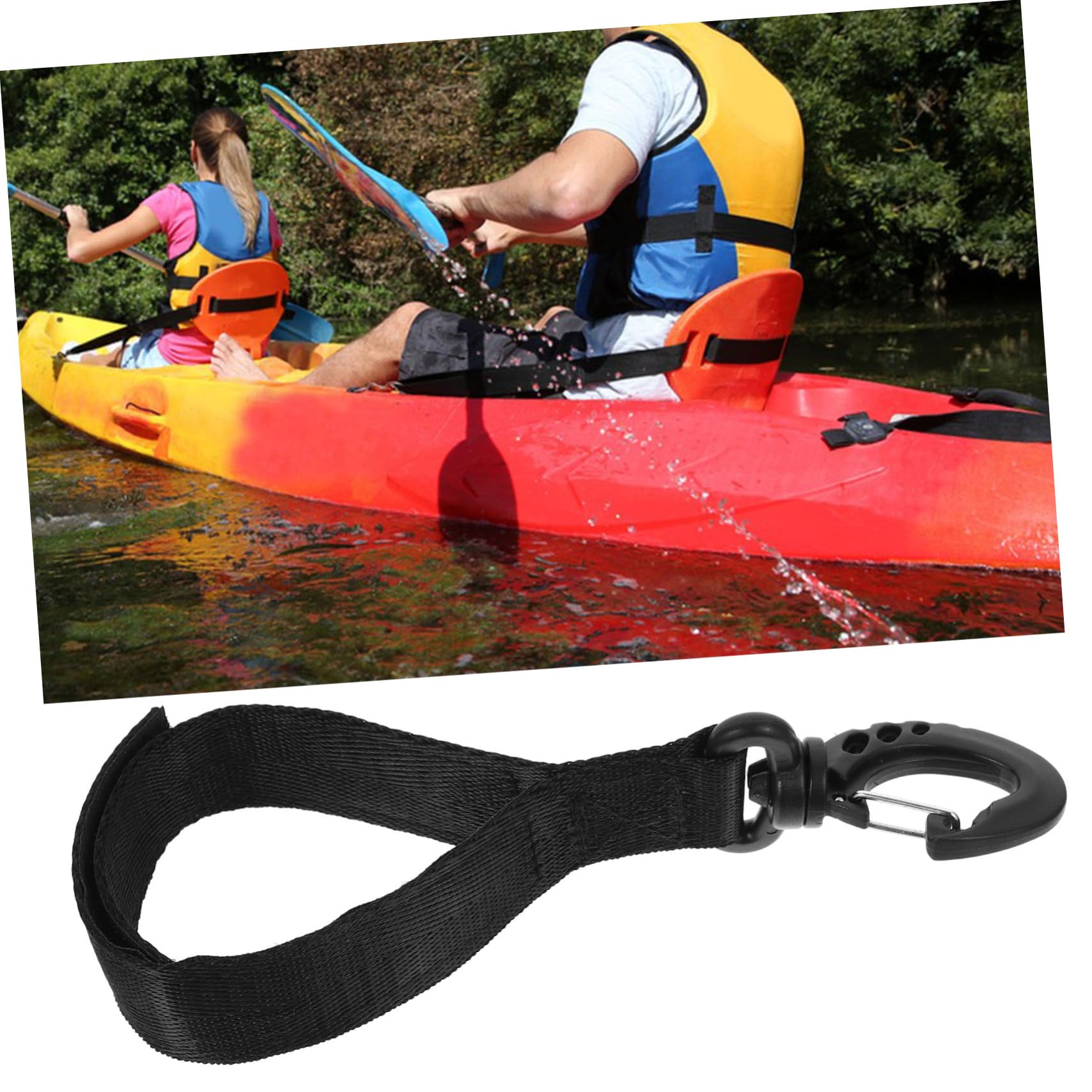 UKCOCO Support Triangulaire pour Cordon pour Voilier pour Ligne D'Amarrage Amortisseurs Support pour Canne À Pêche Élastique Siège pour Planches Bateaux Noir