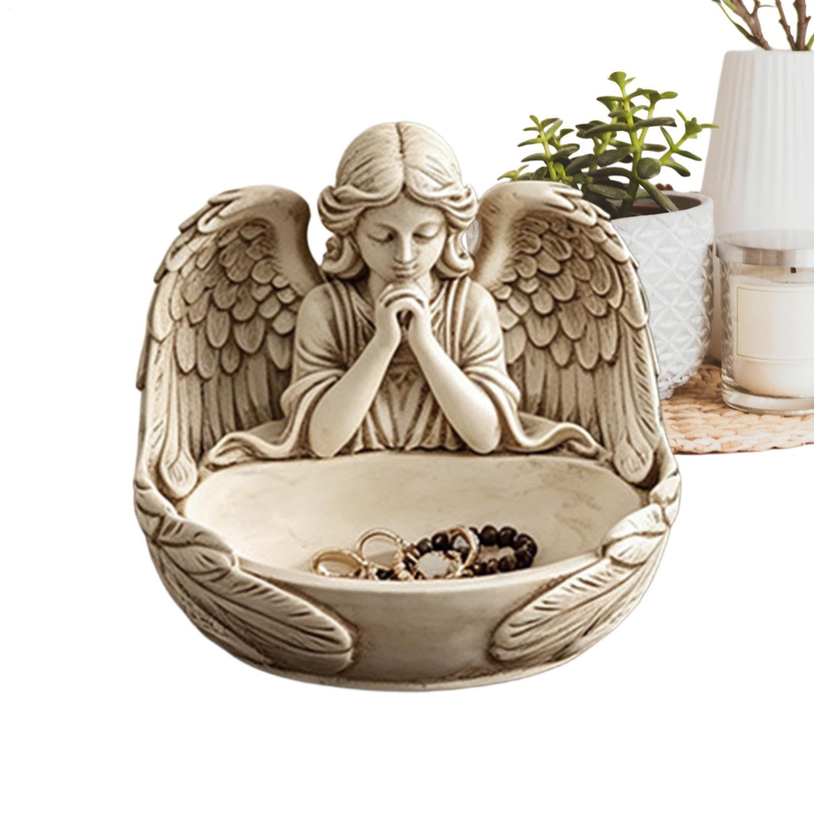 Bandeja de resina con diseño de alas de ángel