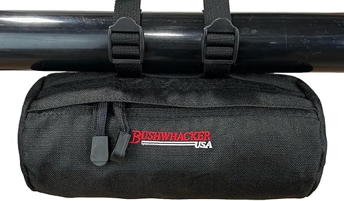 Bushwhacker Bolsa cilíndrica pequeña UTV para barandilla de barra antivuelco - Dimensiones 8.5 x 4 pulgadas - Accesorios ATV para paquete lado a