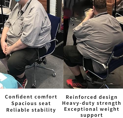 Miniatura 70 de Silla de oficina giratoria con reposabrazos y ruedas, cómodo asiento ajustable para juegos para adultos, silla de trabajo resistente para oficina en