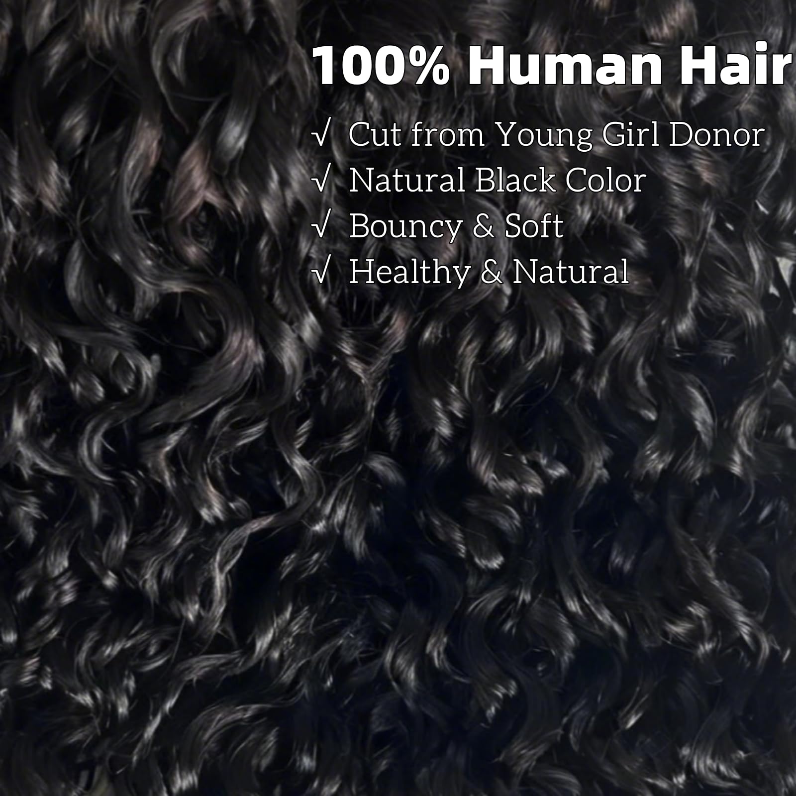 Natural Black Burmese Curly Human Hair Bundles