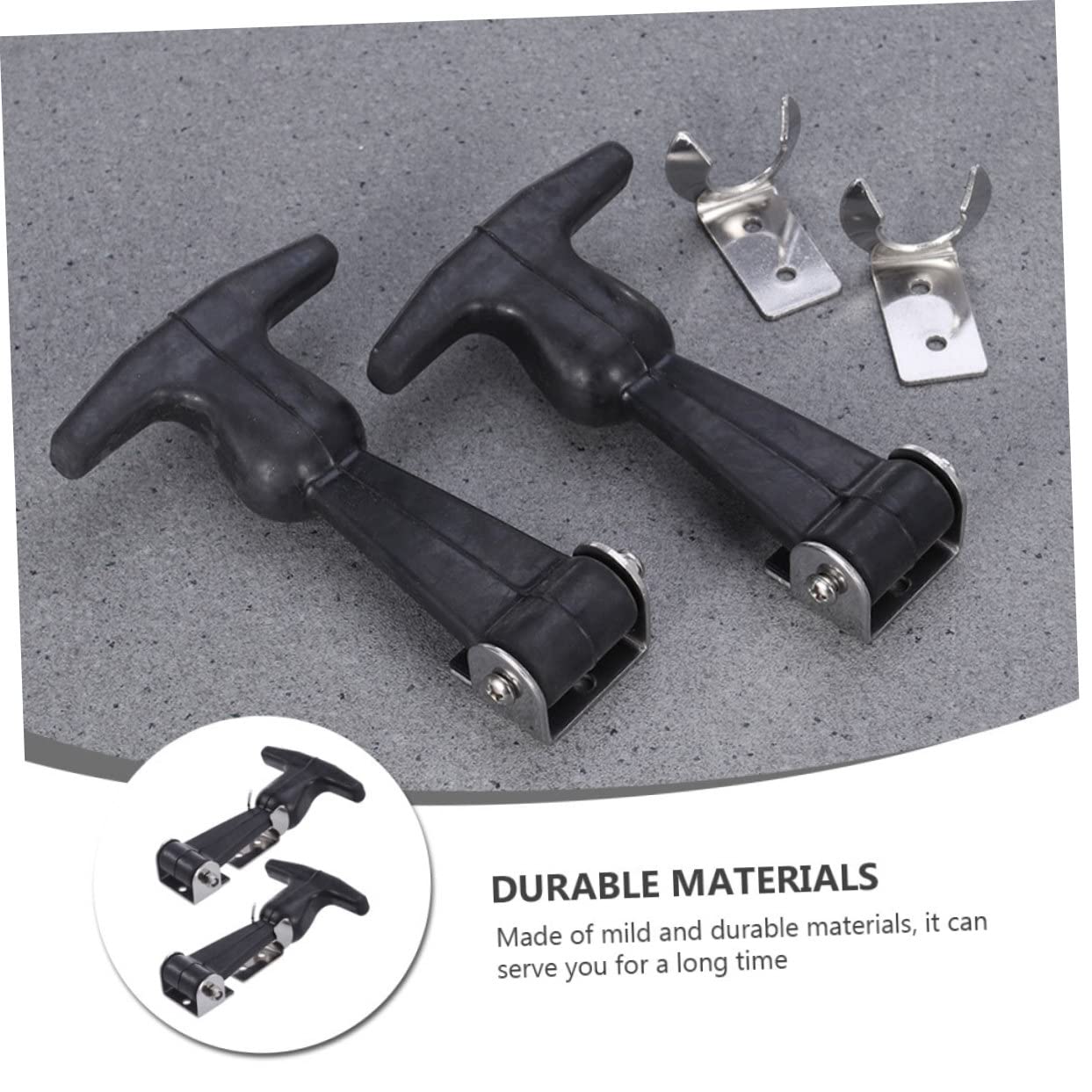 Lurrose 5 Set Fibbia Buckle Gomma Da Cancellare Gomma Cancellare Flessibile Tappo Di Scarico Tocco Auto Kit Chiusura Con Manico A T Chiusura in Gomma Con Impugnatura A T Metallo 2 Pezzi*5