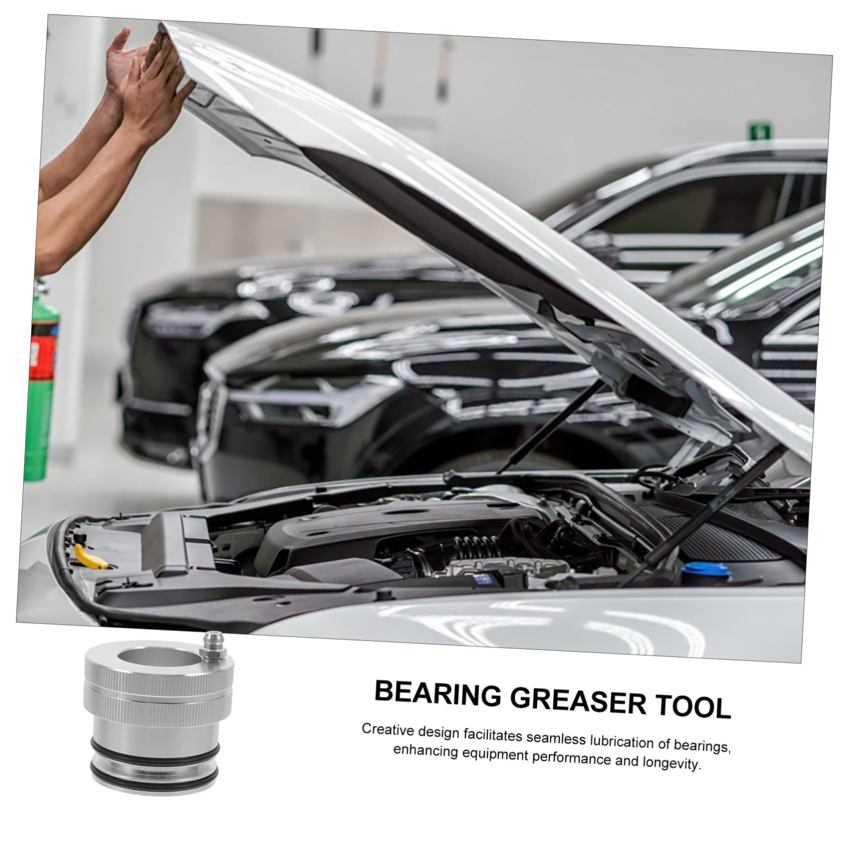 Parliky Wheel Grease Tool for Bearing Replacement Greaser Integrated Pressure Relief Valve Lightweight Ergonomic Design for Cars Essential Maintenance Tool for