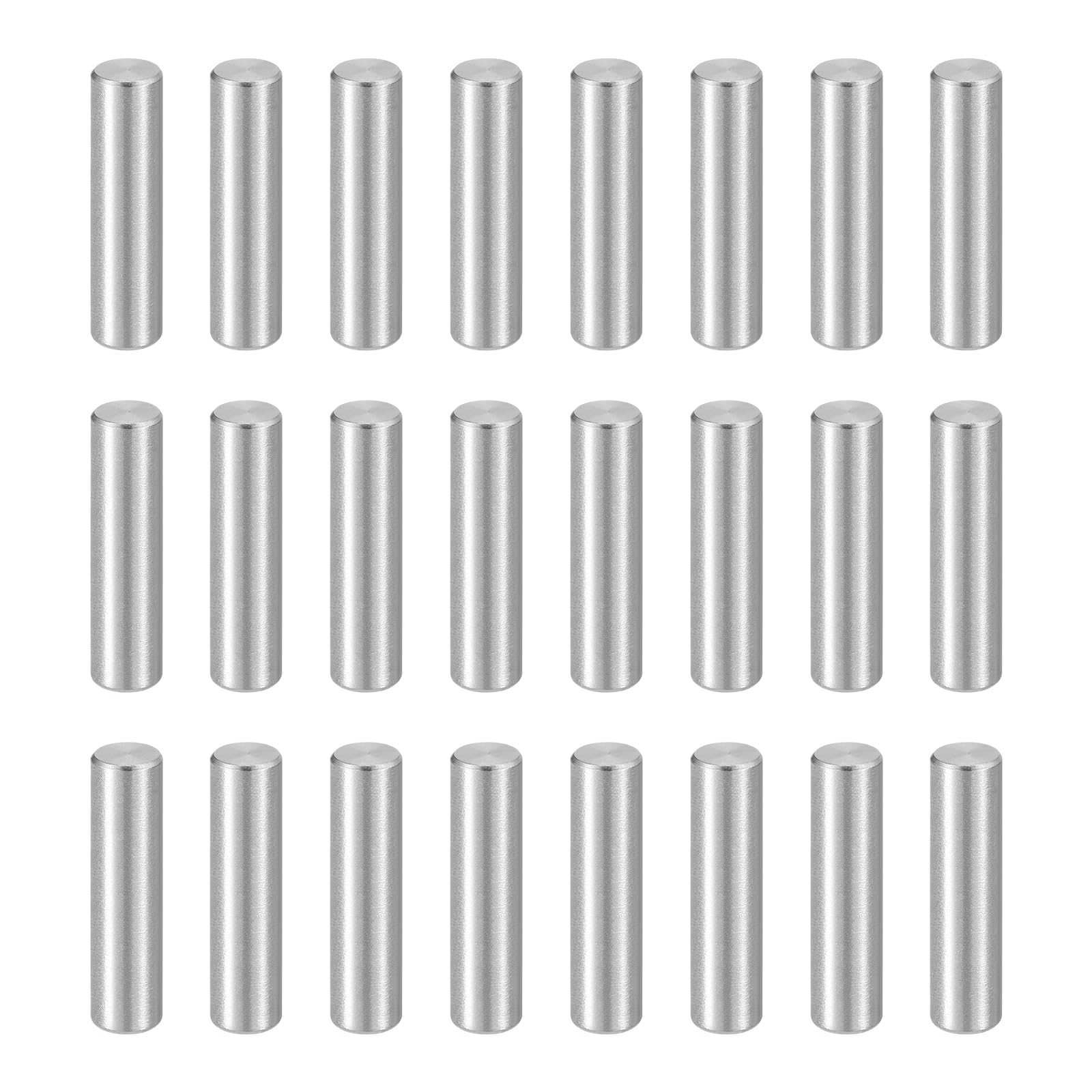 sourcing map 80Pcs M3 x 12mm Dowel Pin, 304 Stainless Steel Cylindrical Dowel Pins, Shelf Support Pegs Rod Fastener for Cabinet Furniture DIY Installation Industry Mechanical