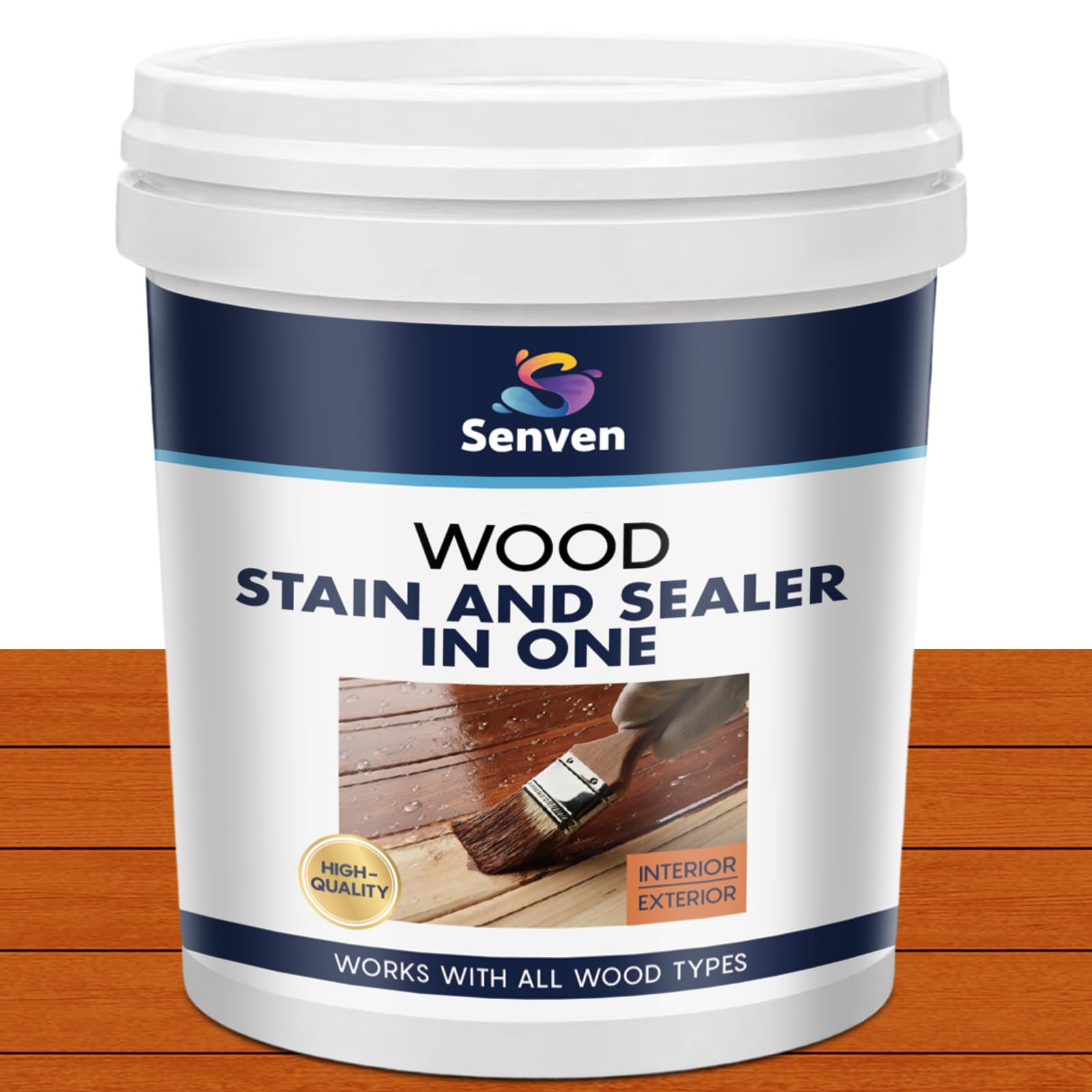 Wood Stain and Sealer in One, Water Based Non-Toxic, Fast Dry, Waterproof Interior &amp; Exterior Wood Stain &amp; Wood Sealant for Furniture, Decks, Fences, Cabinets, Pergolas, Siding, 35oz, Natural Cedar