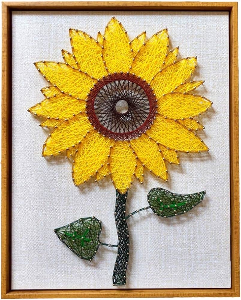 Amazon.co.jp: DIYネイルストリングアートキット、ひまわり模様の工芸