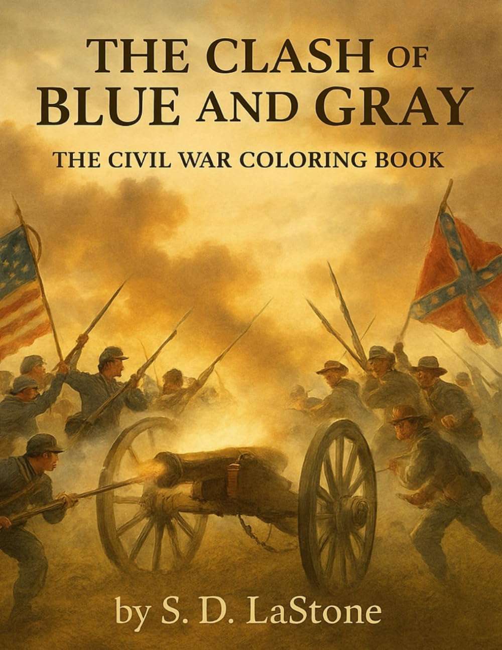 THE CLASH BETWEEN BLUE AND GRAY: A CIVIL WAR COLORING BOOK