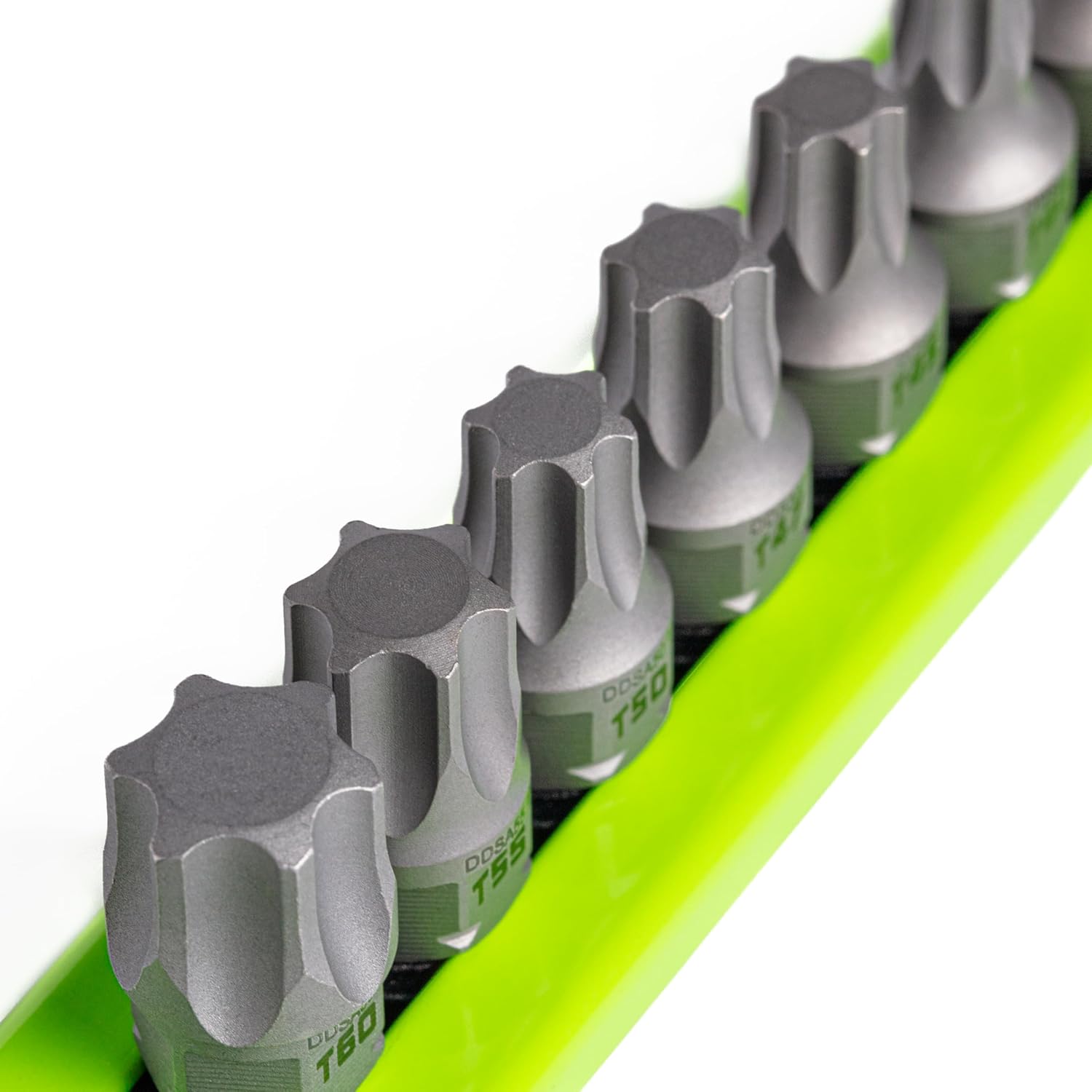 GripEdge |13-PC RPT 1/4'' Drive Low Profile Star Dual Action Driver Set | Includes sizes - T8, T10, T15, T20, T25, T27, T30, T40, T45, T47, T50, T55 & T60 | Includes Premium Aluminium Rail |