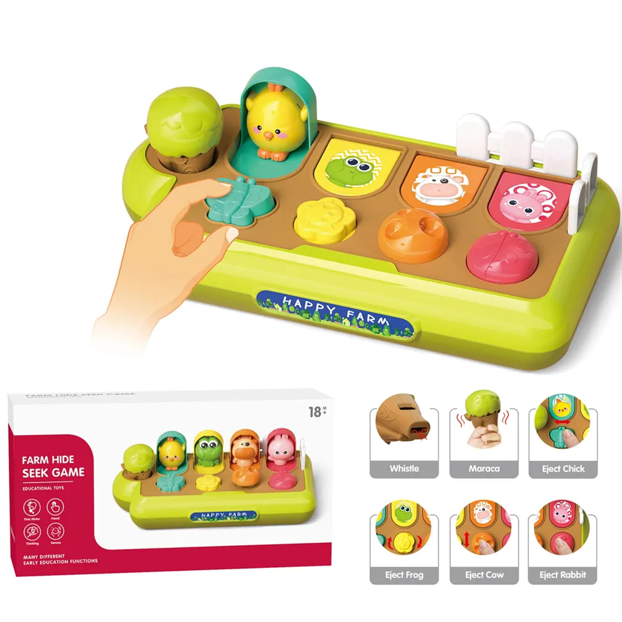 Buy ZUBKAS TOYS Farm Hide and Seek Game -Animal Hide and Seek