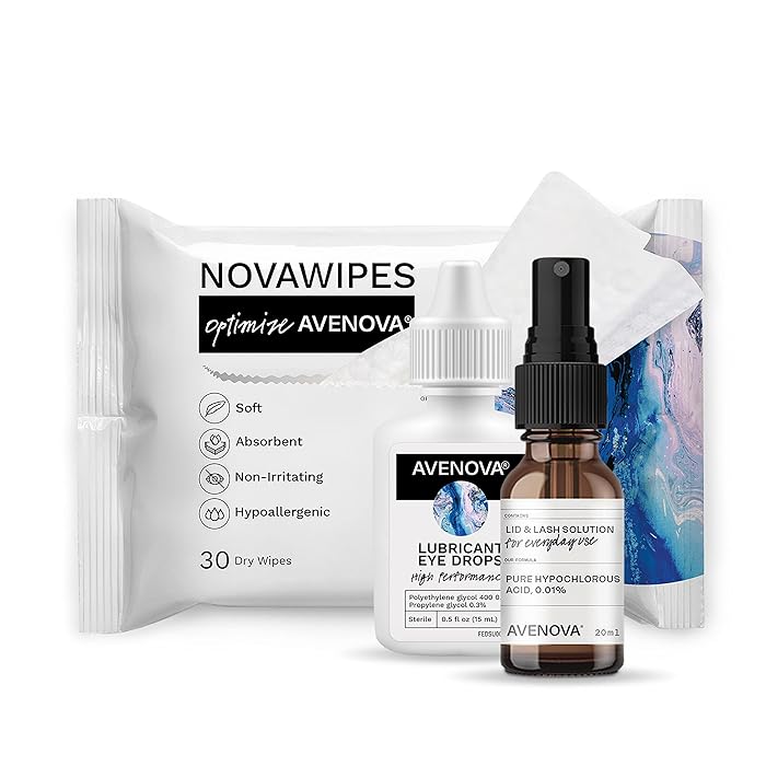 Buy Avenova Eyelid and Eyelash Cleanser with NovaWipes and Avenova Eye