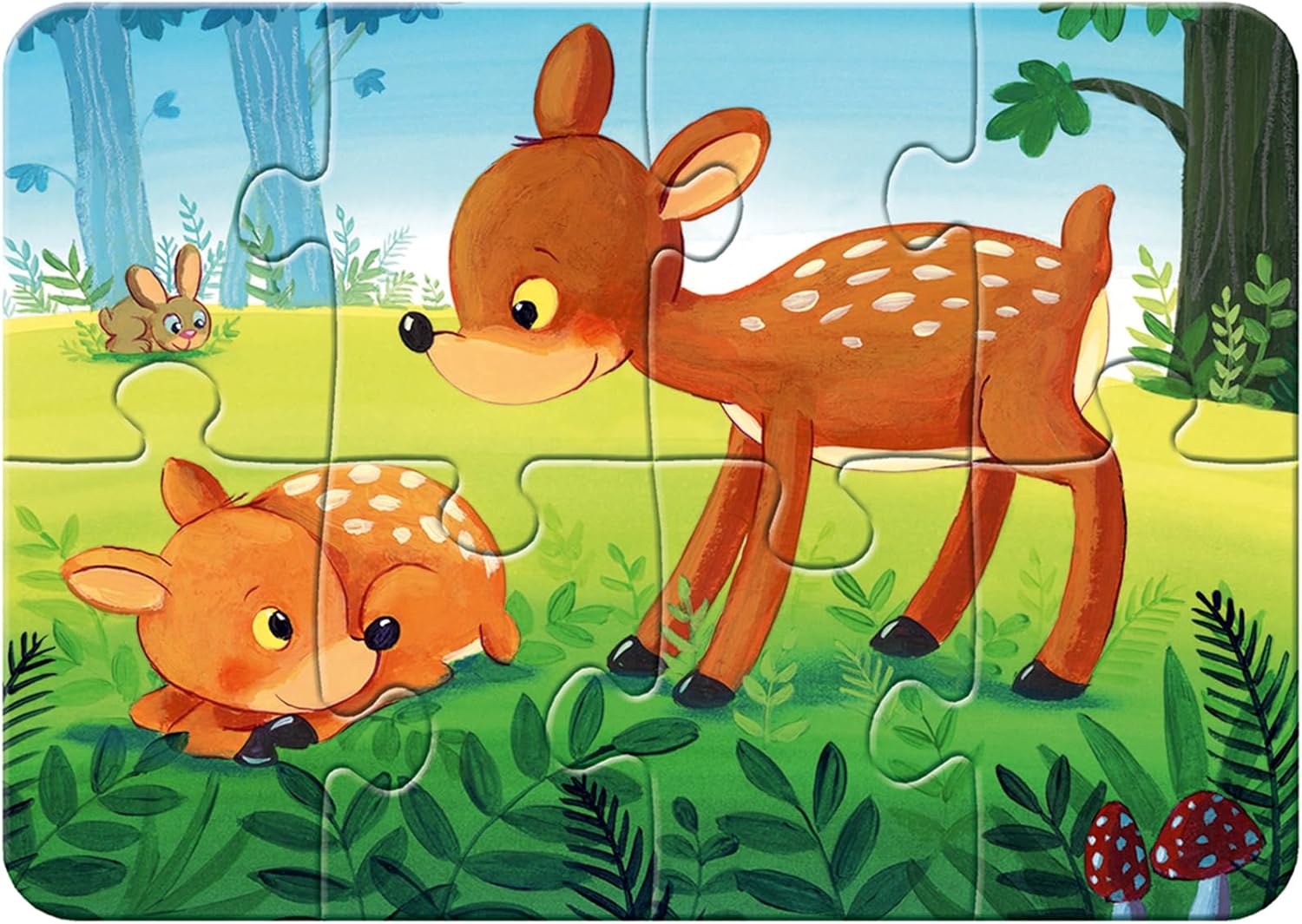 Ravensburger My First Puzzles – Forest Animal Fun | 4-in-a-Box Toddler Jigsaw Puzzle Set | 2, 4, 6 & 8 Pieces | Ages 2+