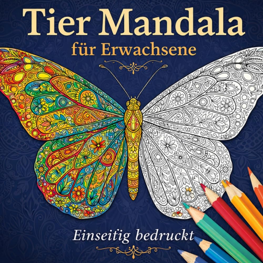 Tier Mandala für Erwachsene