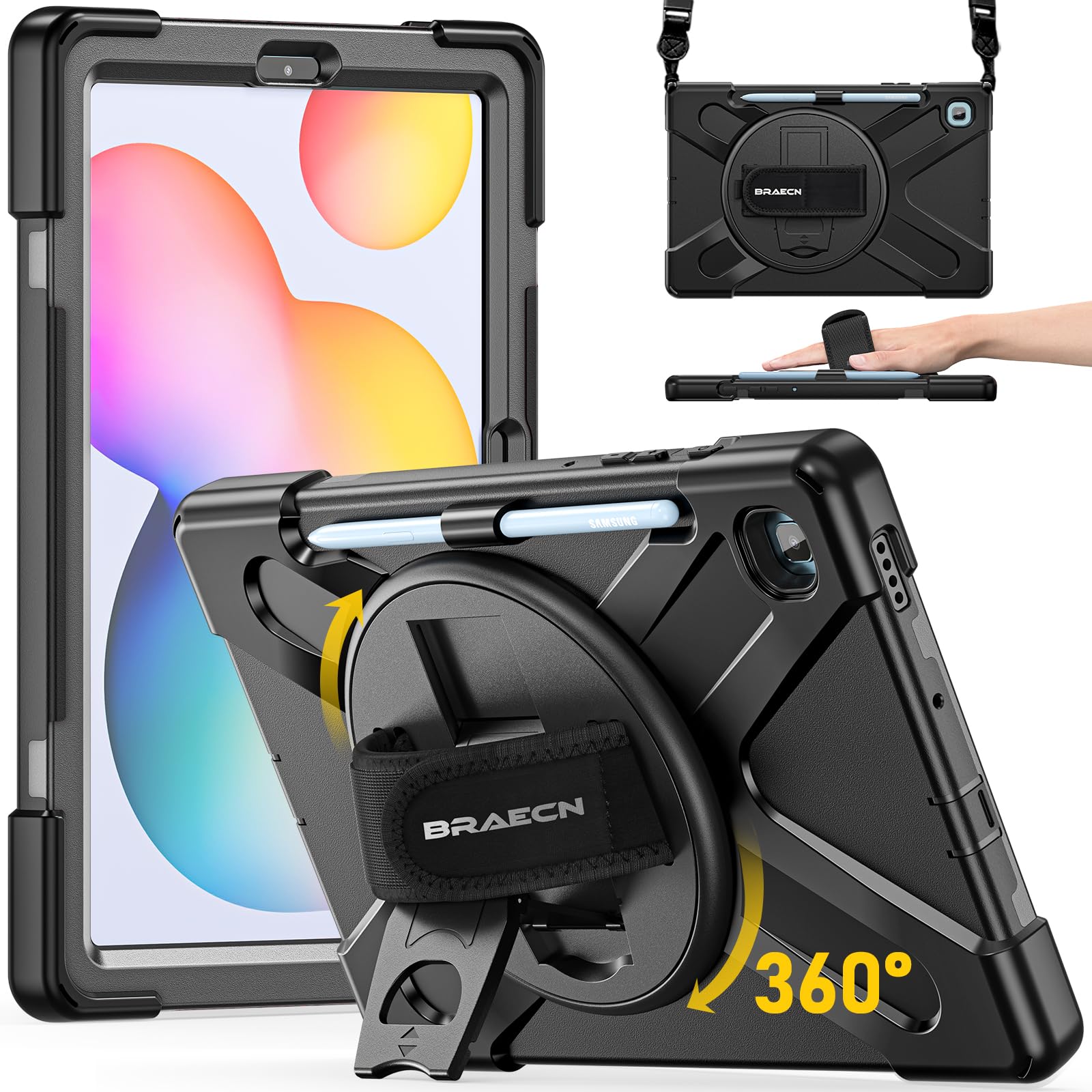 Amazon.com: BRAECN for Samsung Galaxy Tab S6 lite Case 10.4 inch