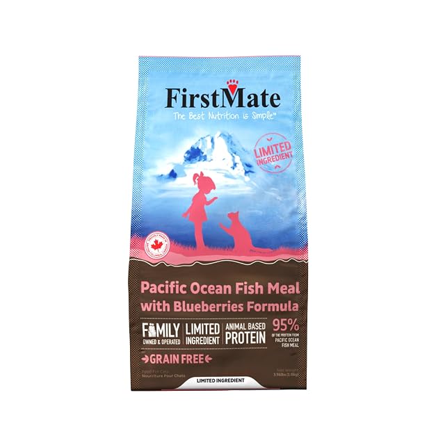 FirstMate Grain Free Pacific Ocean Fish Meal with Blueberry Cats Dinner 3.96lbs