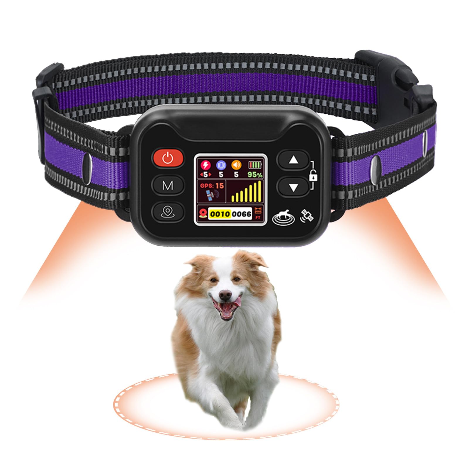 Billg Cloture Electrique pour Chien, 3 Modes Clôture Anti-Fugue, Résistant à L’Eau Collier de Dressage pour Grands Espaces Ouverts et Utilisation en Extérieur, Portée de 20 à 2000 M