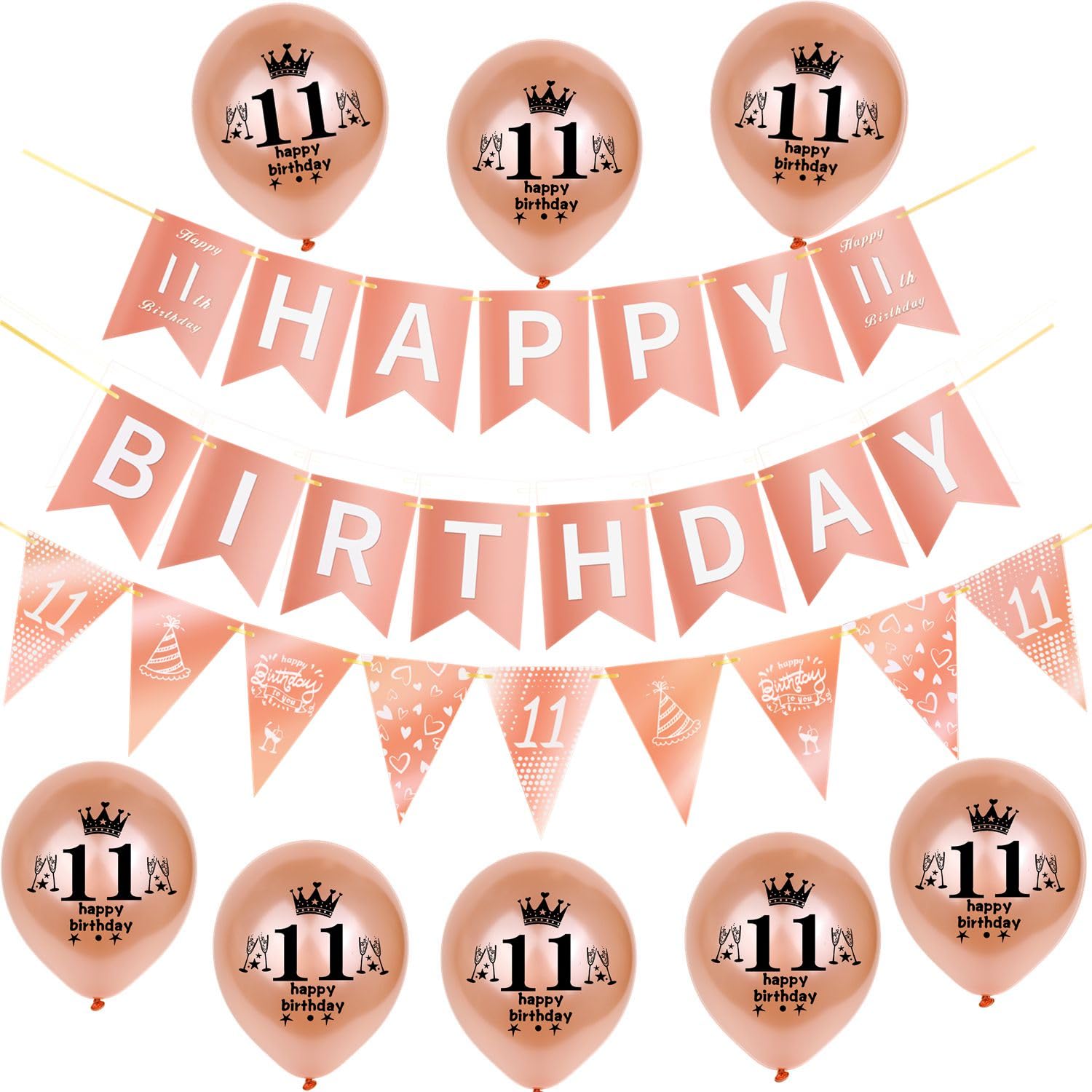 Ghirlanda Striscione 50° Compleanno - Banner Happy 50, Lunghezza 3 Metri, Lettere Alte 11 Cm, Decorazione Per Feste