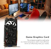 VBESTLIFE GTX1050Ti 4GB DDR5 Grafikus Kártya Asztali PC-hez Dual Fan 3