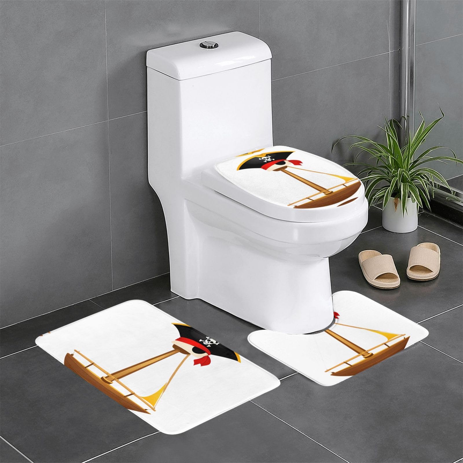Tapis de sol antidérapants pour salle de bain pour éviter les glissades, lot 3 pièces YYHWHJDE