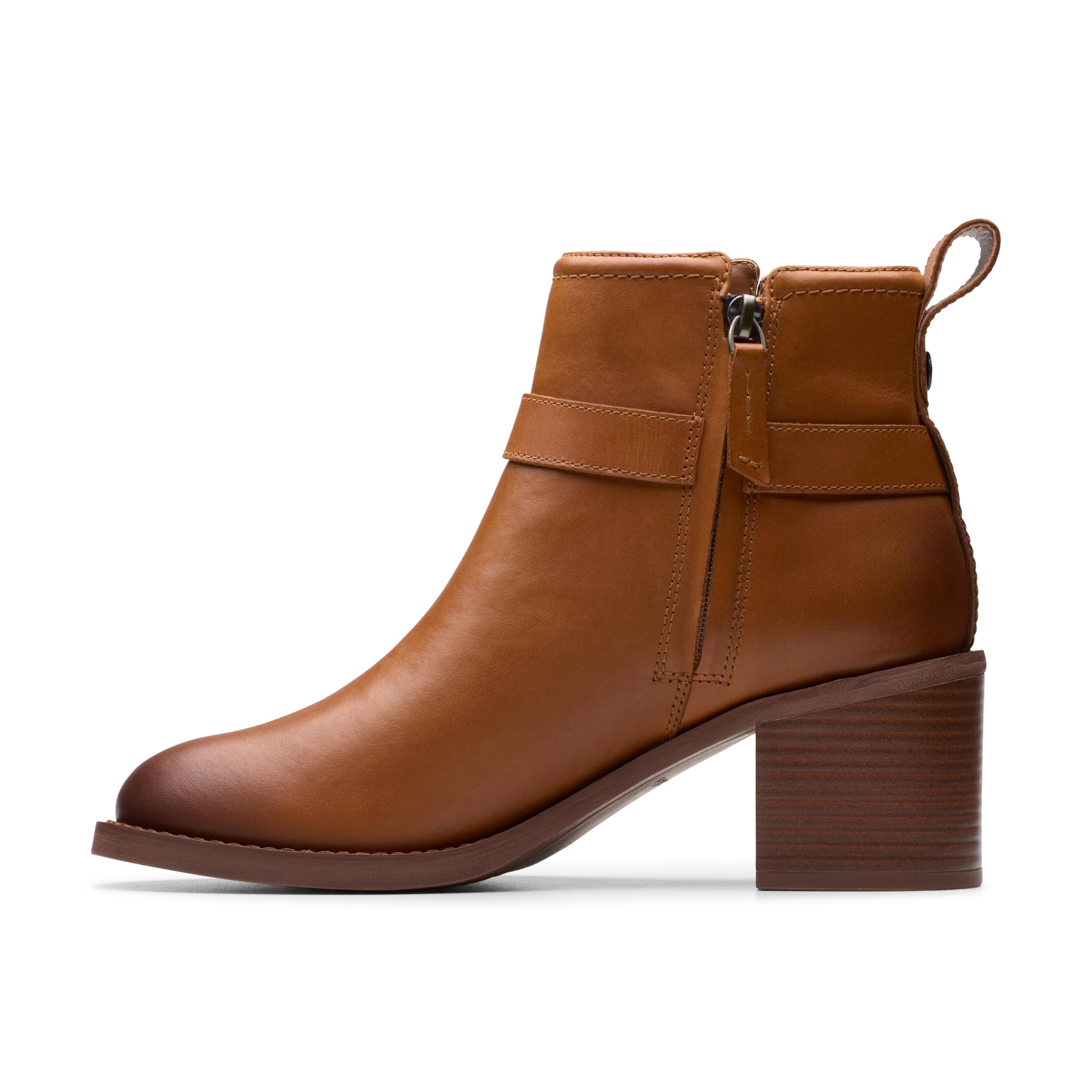 Clarks Chamberly Trim Womens Mid Tan Lea, 6.5