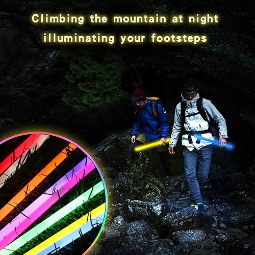 Miniatura 5 de 20 barras de luz ultra brillantes grandes de 14 pulgadas, grado industrial, 8 colores, gigantes, luz de emergencia que brillan en la oscuridad para