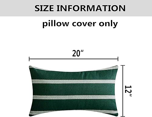 Vista 68 de Home Brilliant Large Stripe Decorative Pillow Covers Euro Shams Cover for Living Room, 24x24 inches(60x60 cm) Set of 2, Tan