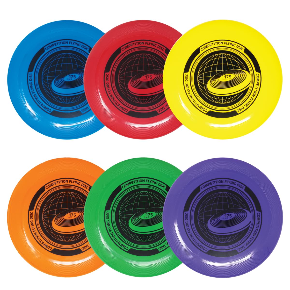 Great Lakes Sports Set of 6 Competition Discs - 175g