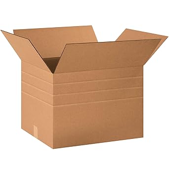 Aviditi MD201614 Multi-Depth Corrugated Box, 20