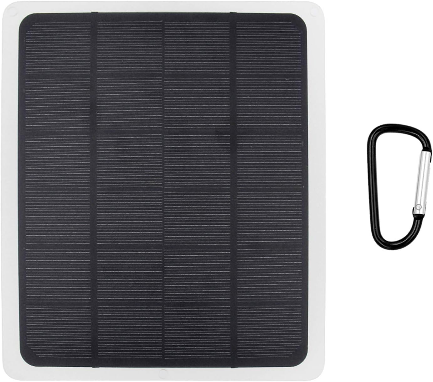 Morelian 20W DC 5V Solar Panel Monocrystalline Solar Adapter with Output USB & Type-C Ports for Outdoor Camping Hiking Travel