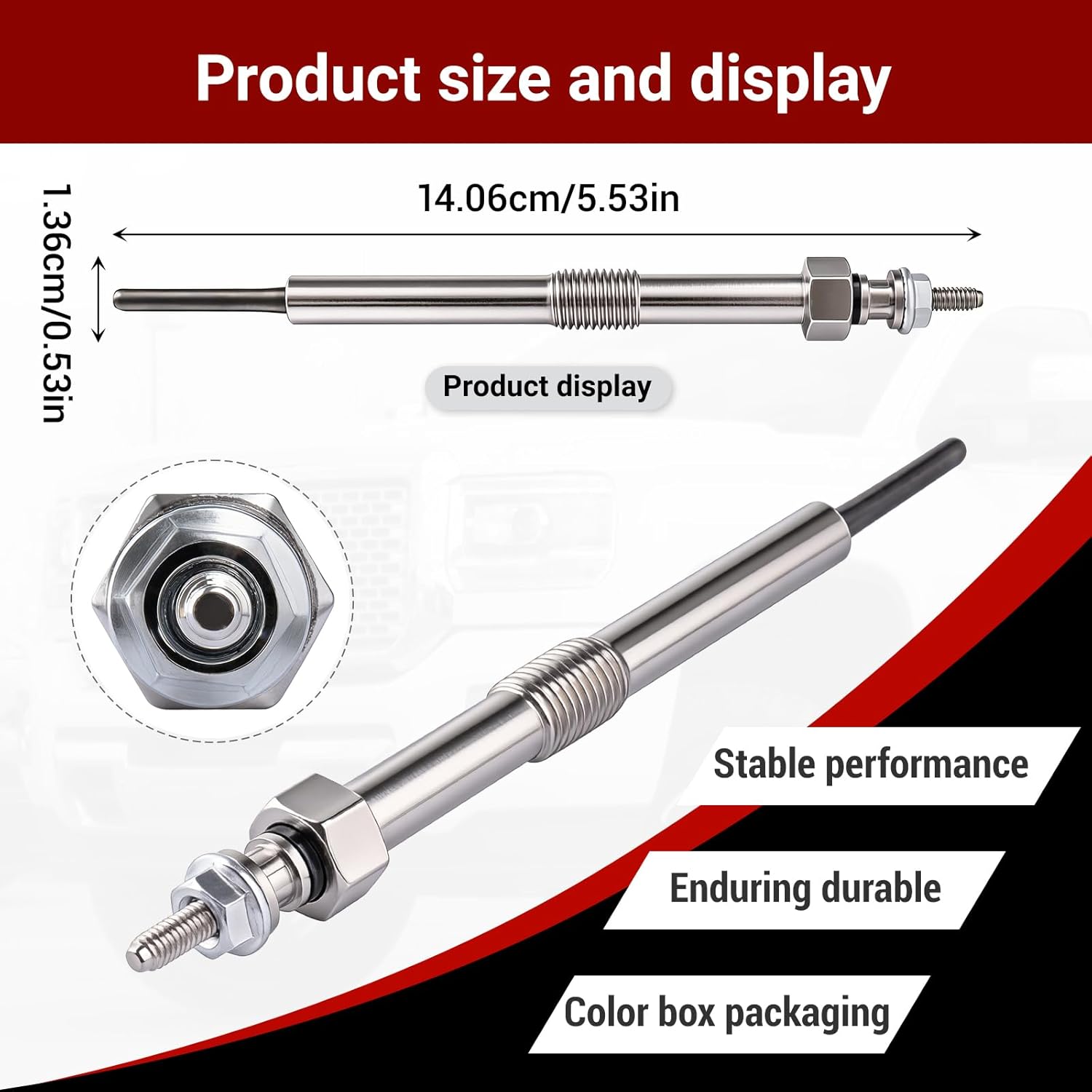 12639701 Diesel Glow Plugs Compatible with Duramax LBZ LGH LLY LML LMM for 2006-2016 Chevy Express 2500/3500,Silverado 2500 HD,2006-2016 GMC Savana 2500/3500,Sierra 2500 HD,8 PCS
