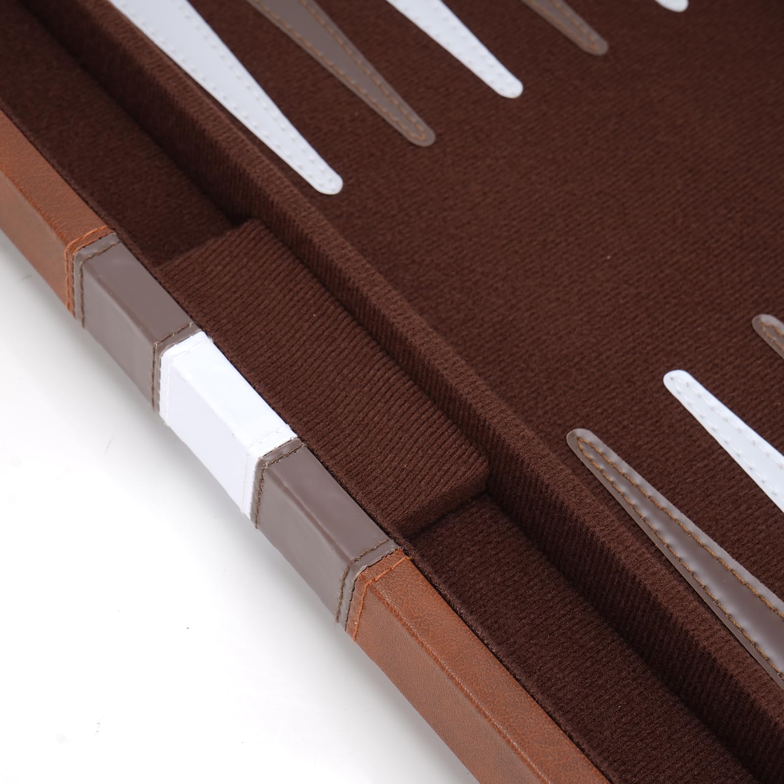 Set per backgammon, 38 x 24,5 cm, valigetta con rivestimento in feltro